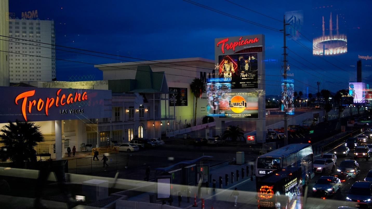 After welcoming guests for 67 years, the Tropicana Las Vegas casino's final day has arrived